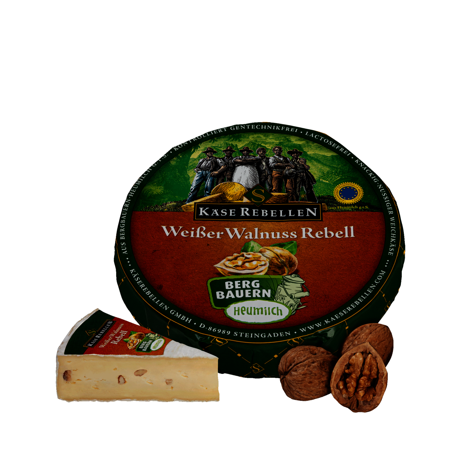 Weichkäse mit Walnüssen