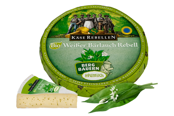 cremiger Weichkäse mit Bärlauch im Käseteig