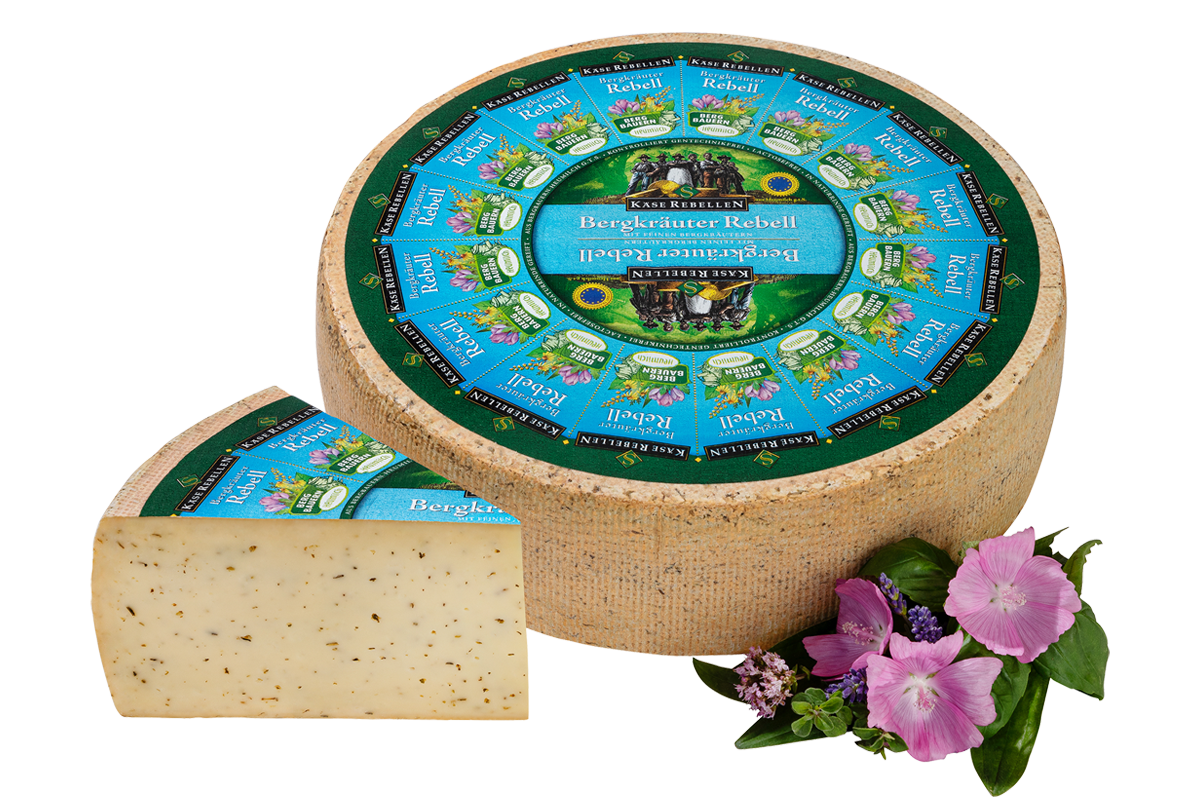 Käse mit Bergkräutern