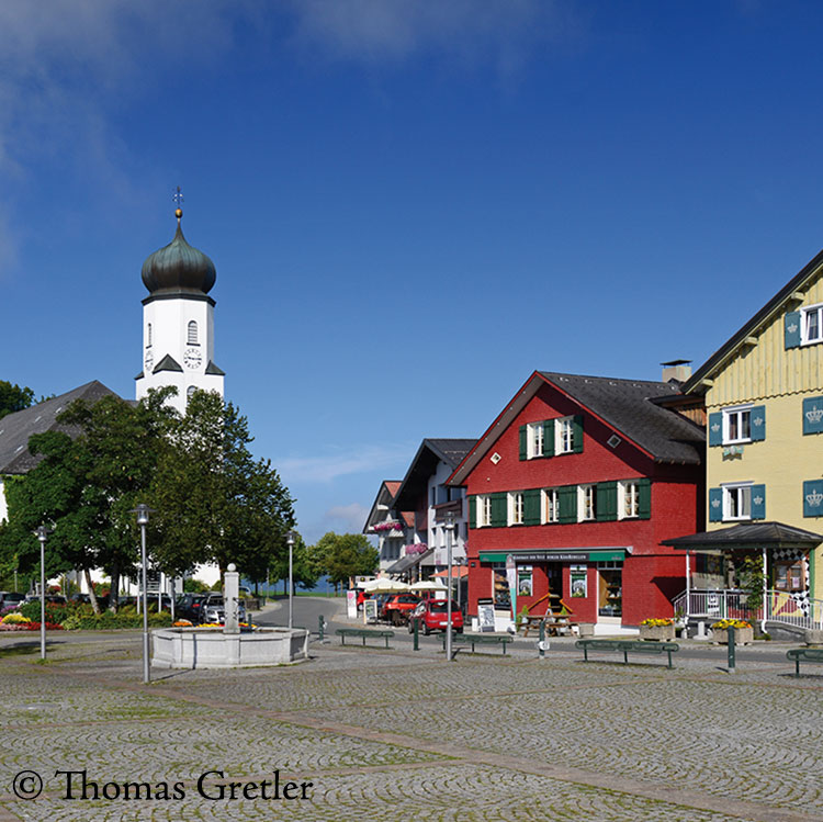 Sennerei Sulzberg aus Sicht vom Marktplatz